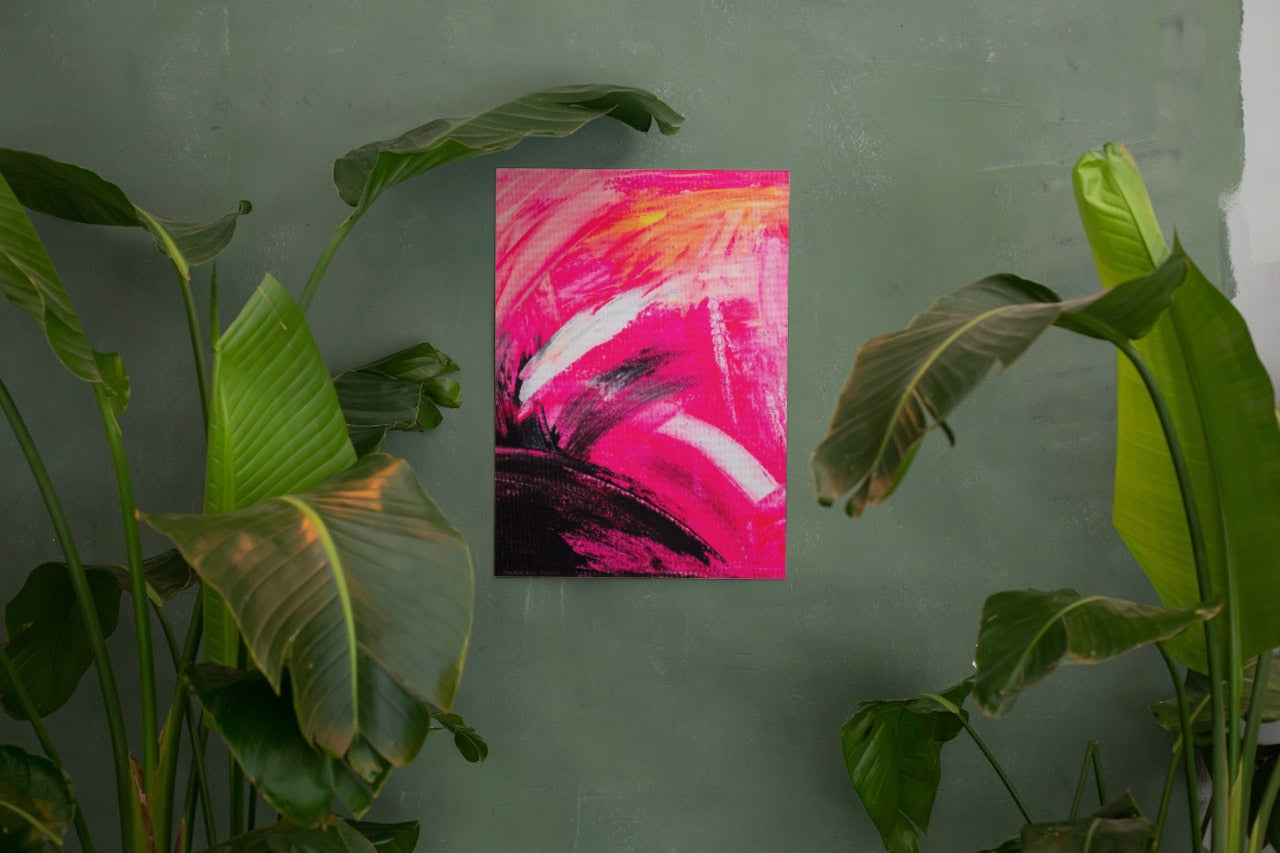 Pink Abstract Poster Print - Tania Bisaz