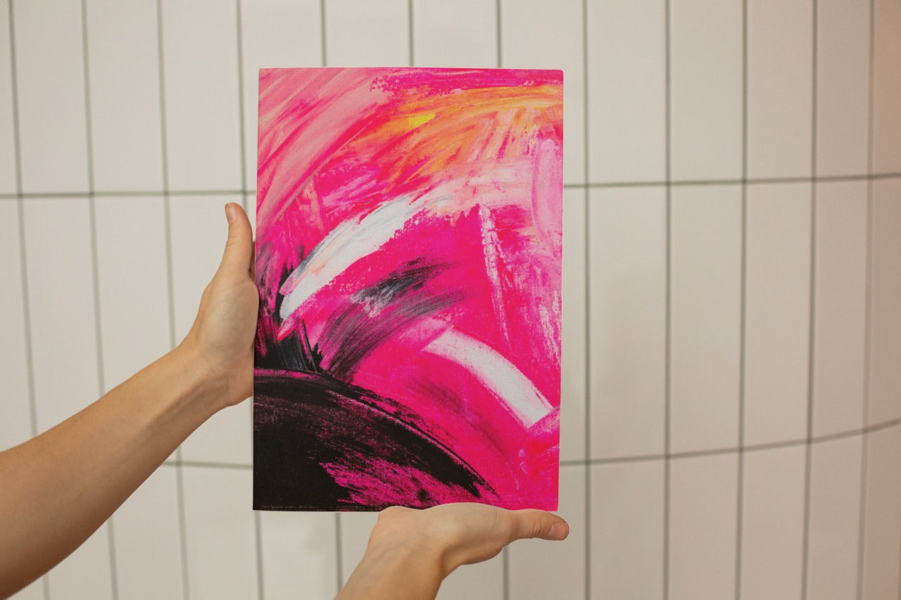 Pink Abstract Poster Print - Tania Bisaz