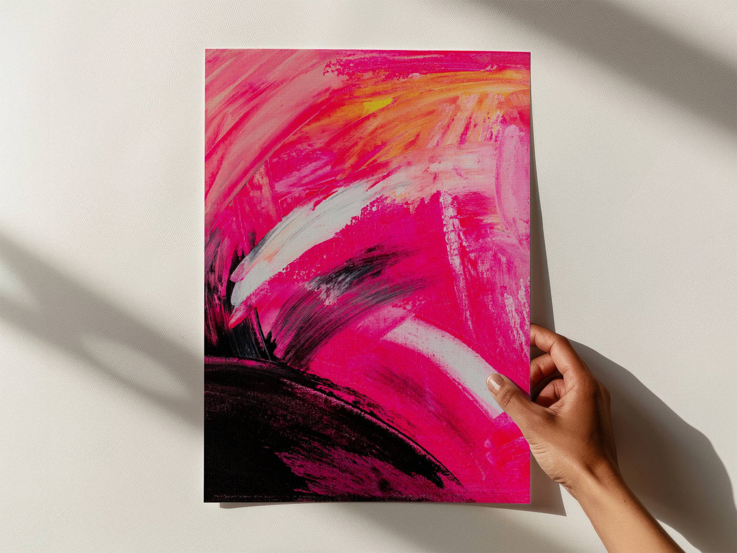 Pink Abstract Poster Print - Tania Bisaz