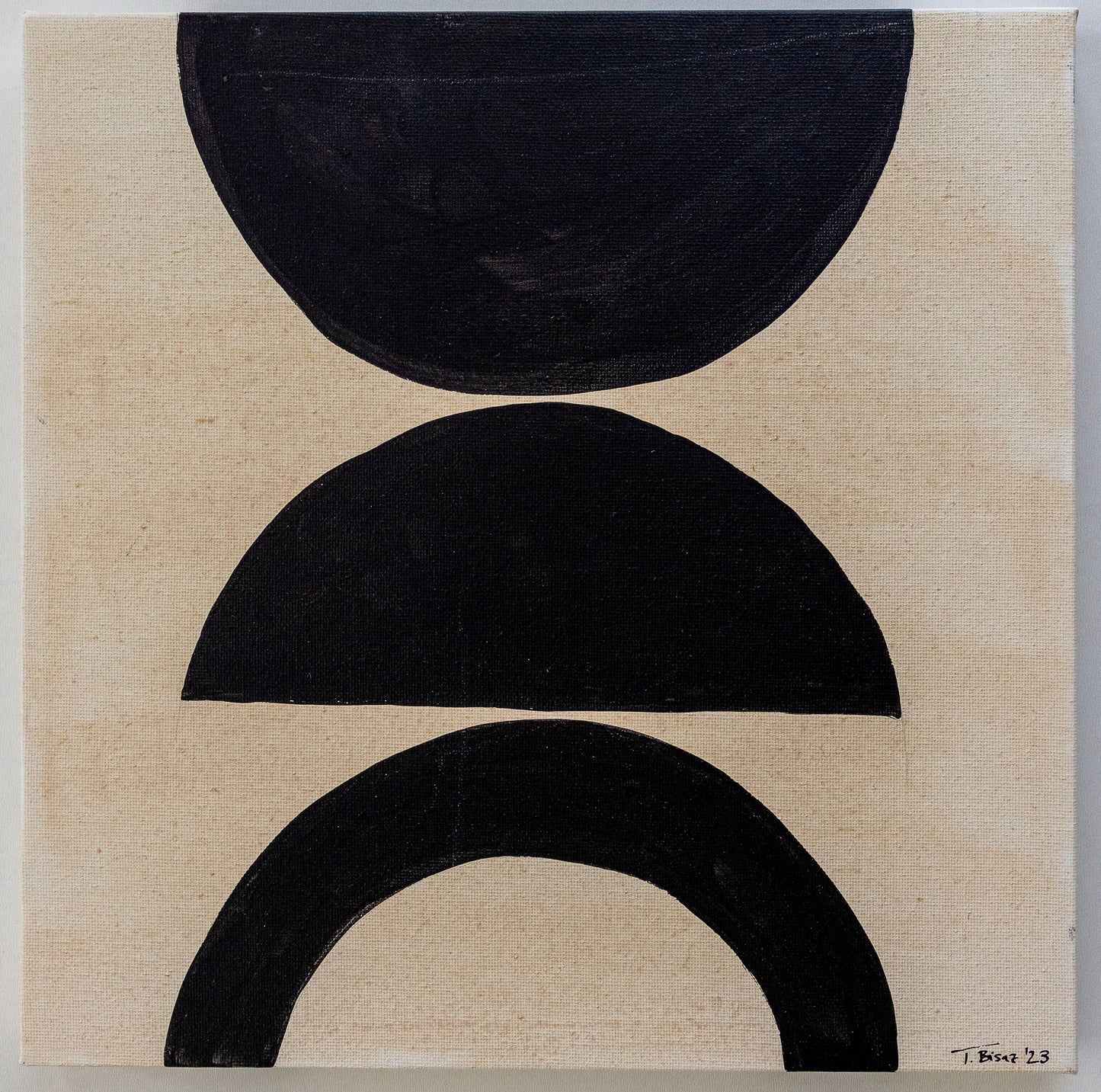 Original Abstract Painting, 30 x 30 cm - Tania Bisaz