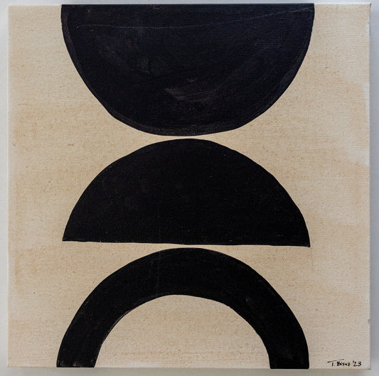 Original Abstract Painting, 30 x 30 cm - Tania Bisaz