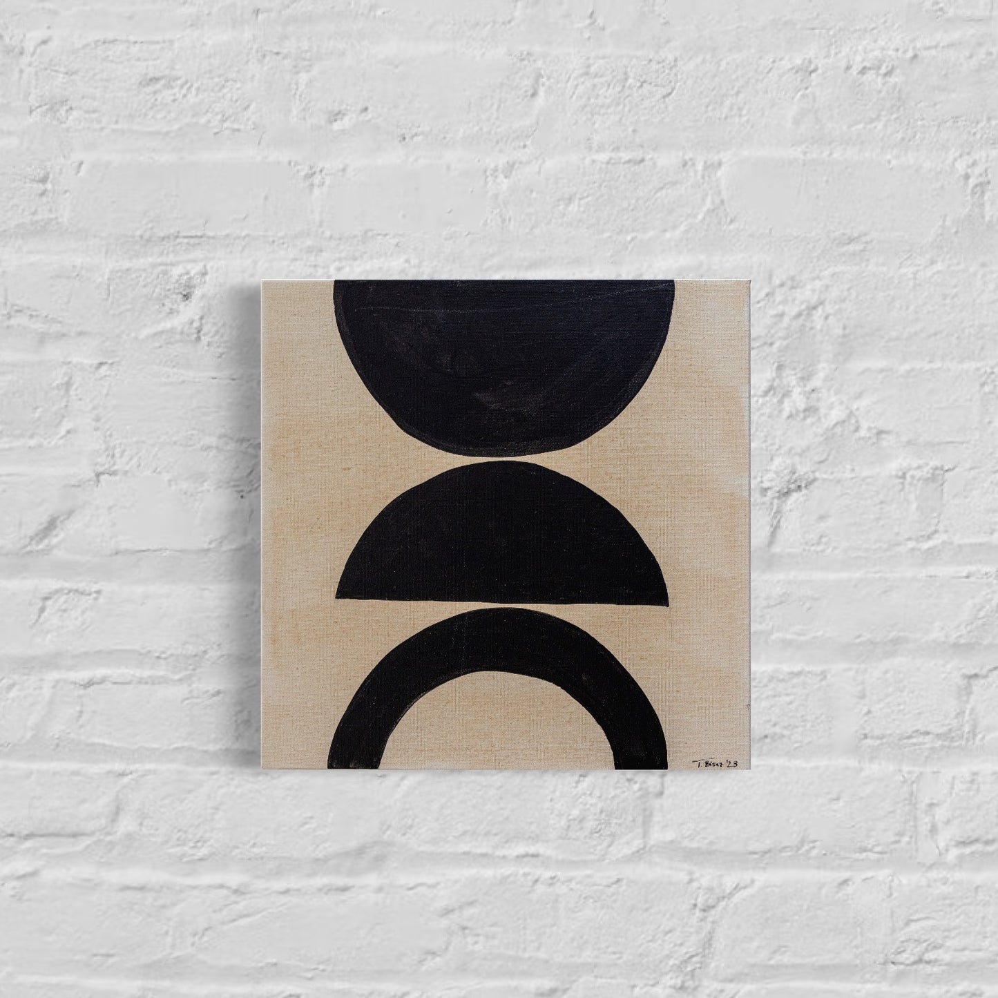 Original Abstract Painting, 30 x 30 cm - Tania Bisaz