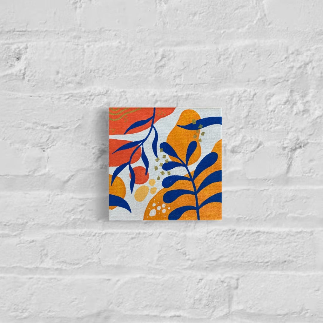 Original Abstract Painting, 15 x 15 cm - Tania Bisaz