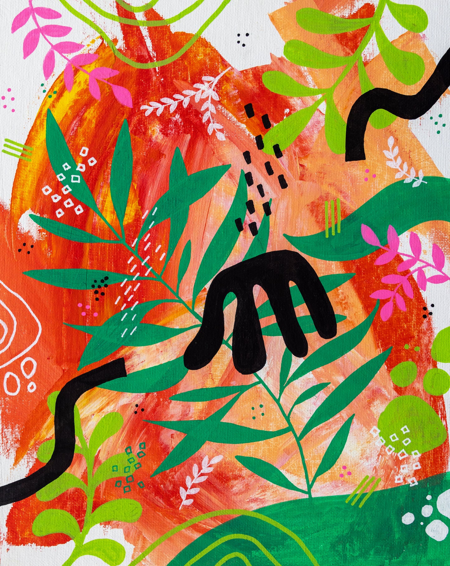 Original Abstract Painting, 24 x 30 cm - Tania Bisaz