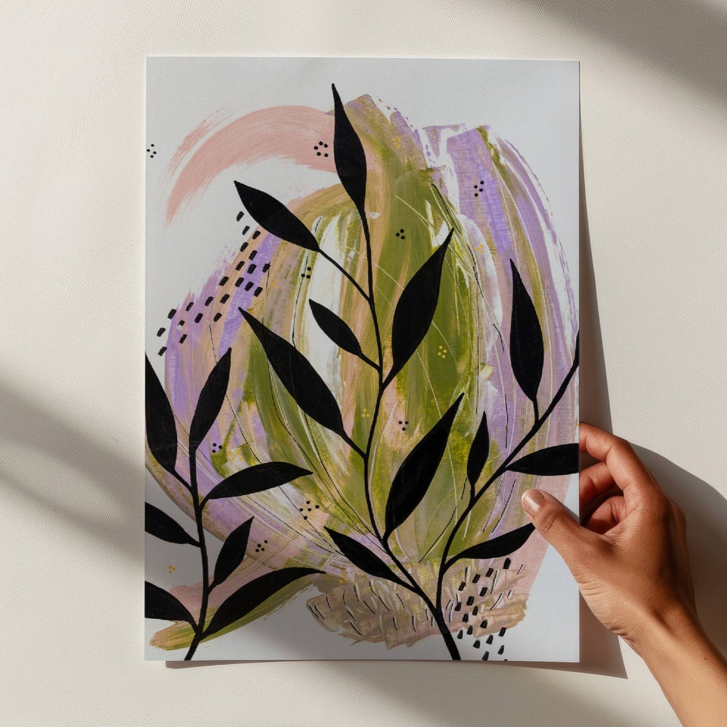 ABSTRACT BOTANICAL POSTER PRINT