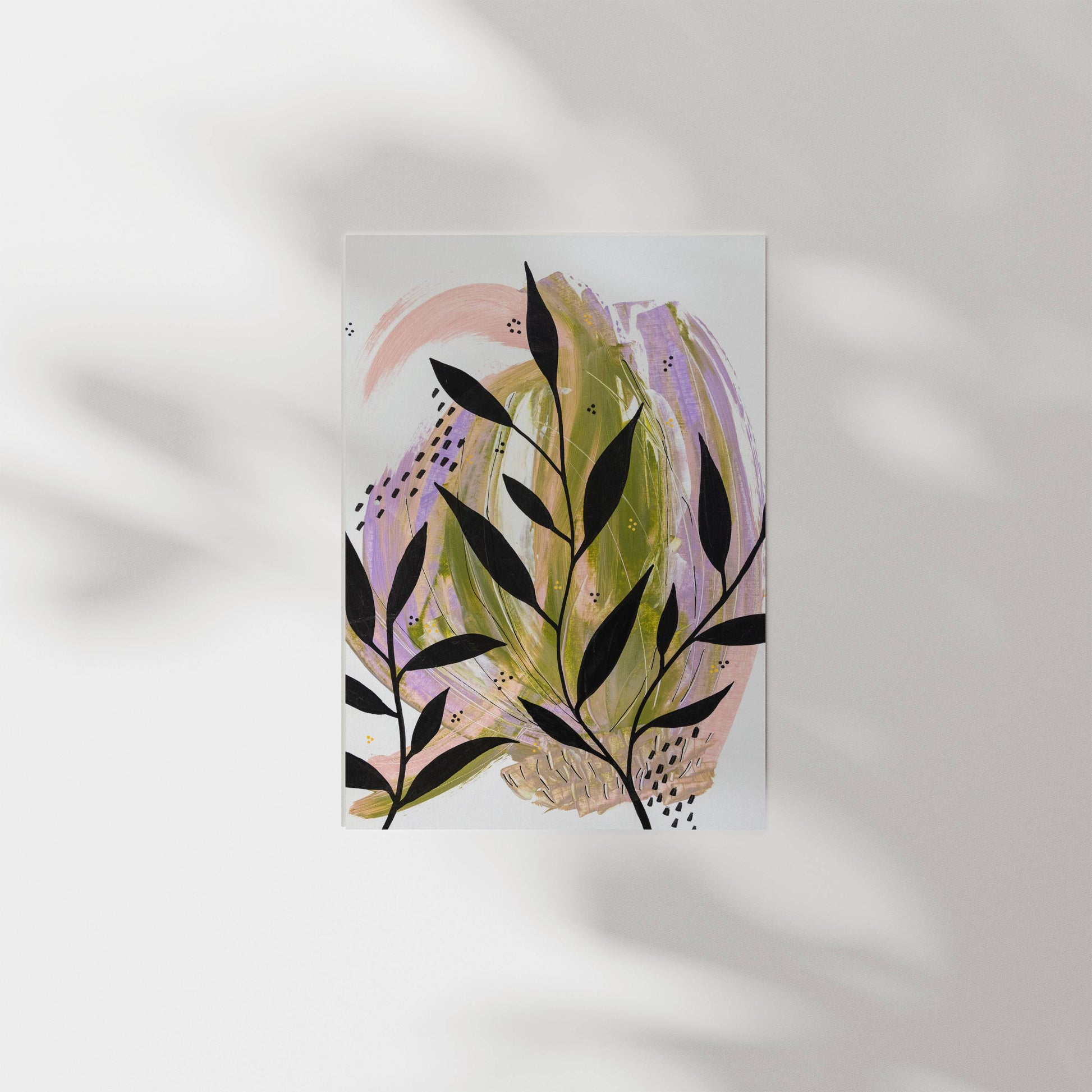 ABSTRACT BOTANICAL POSTER PRINT