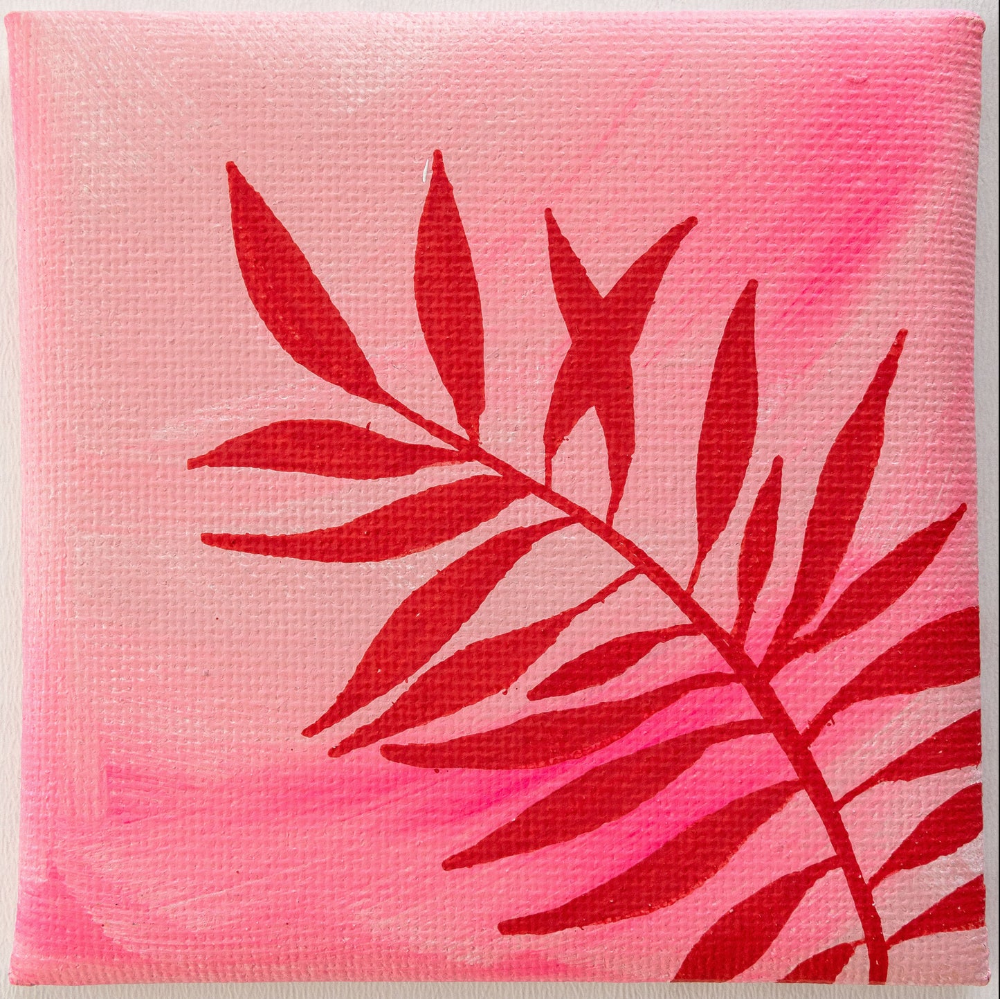 Original Abstract Painting, 10 x 10 cm - Tania Bisaz