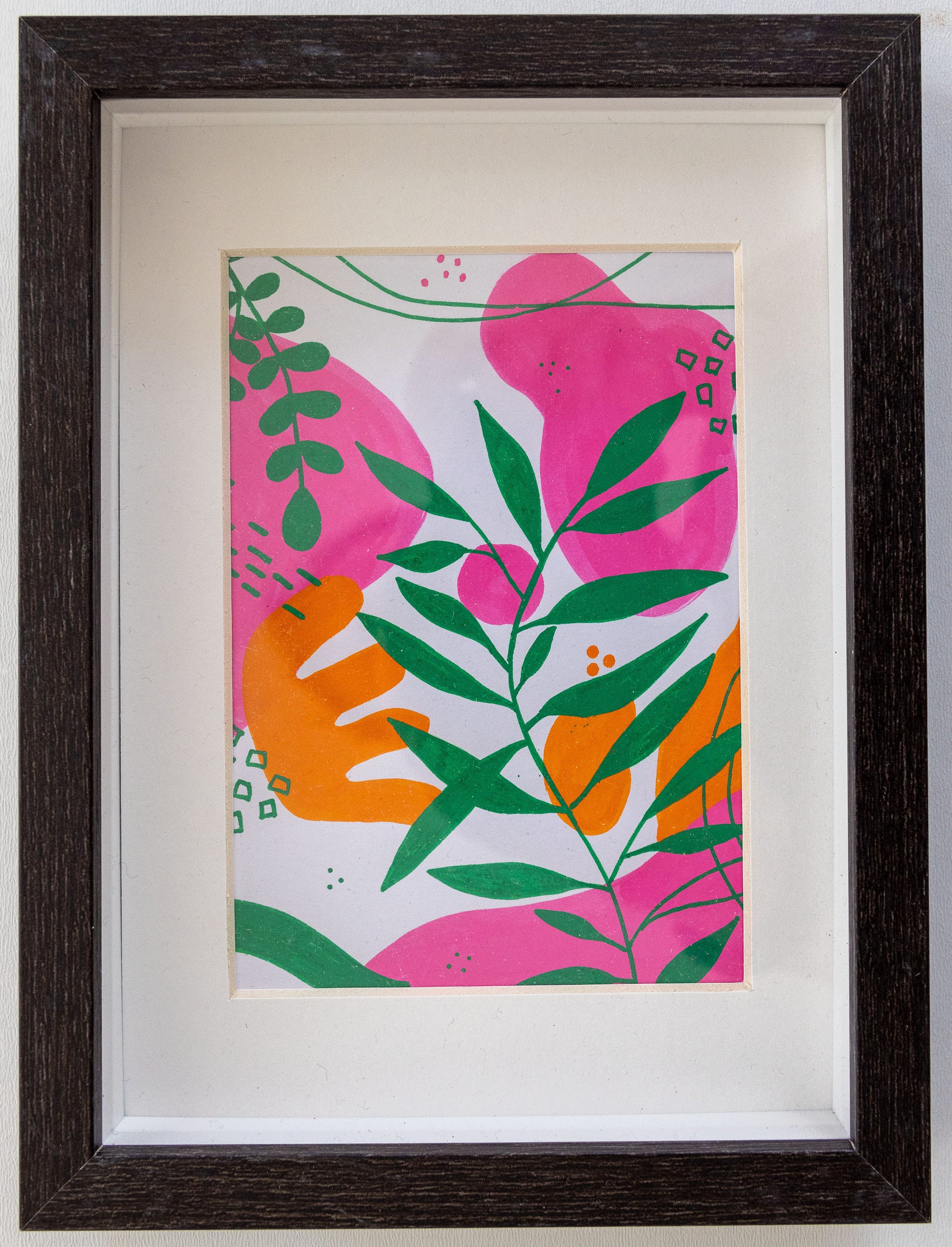 Set of 3 Original Abstract Paintings, Framed - Tania Bisaz