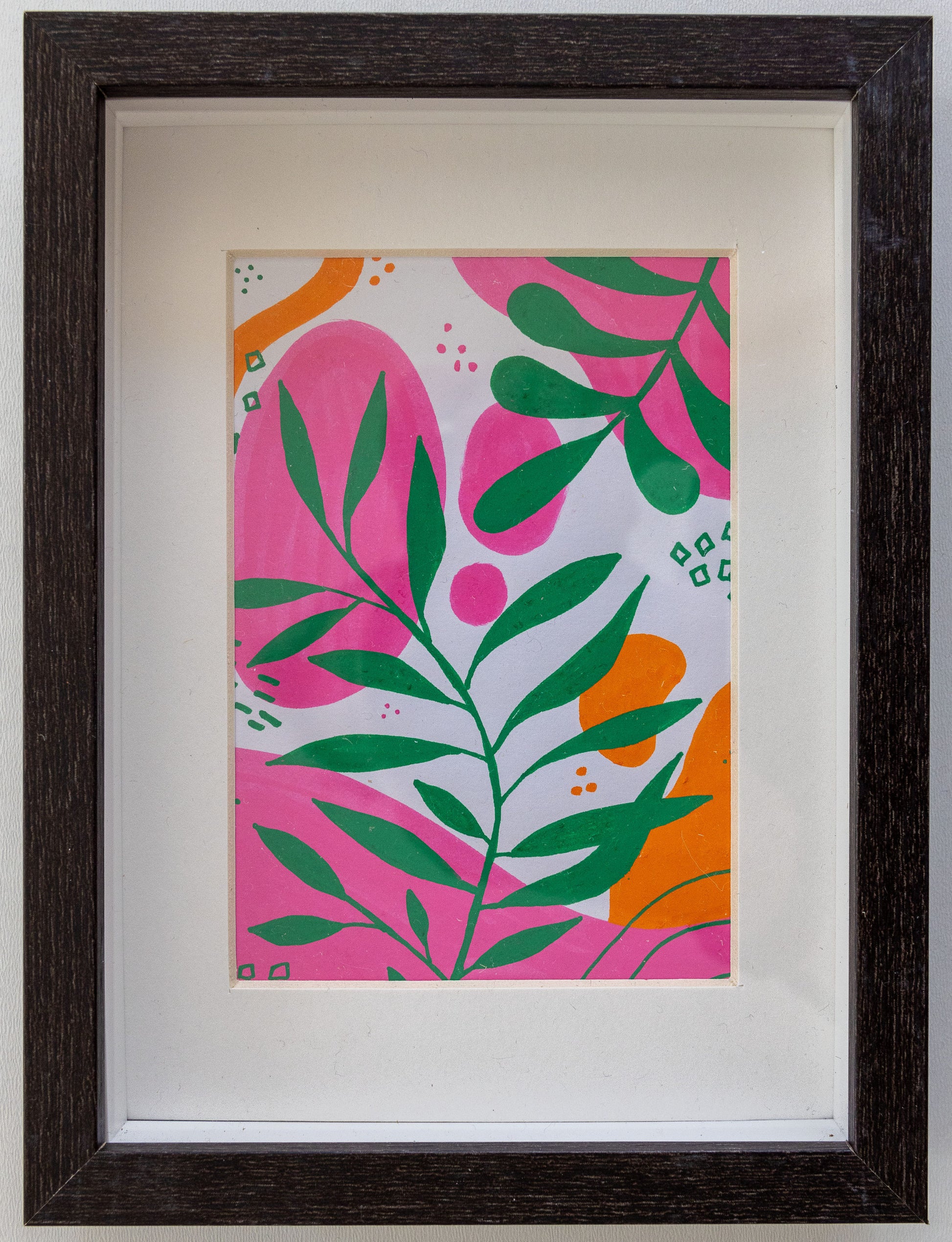 Set of 3 Original Abstract Paintings, Framed - Tania Bisaz