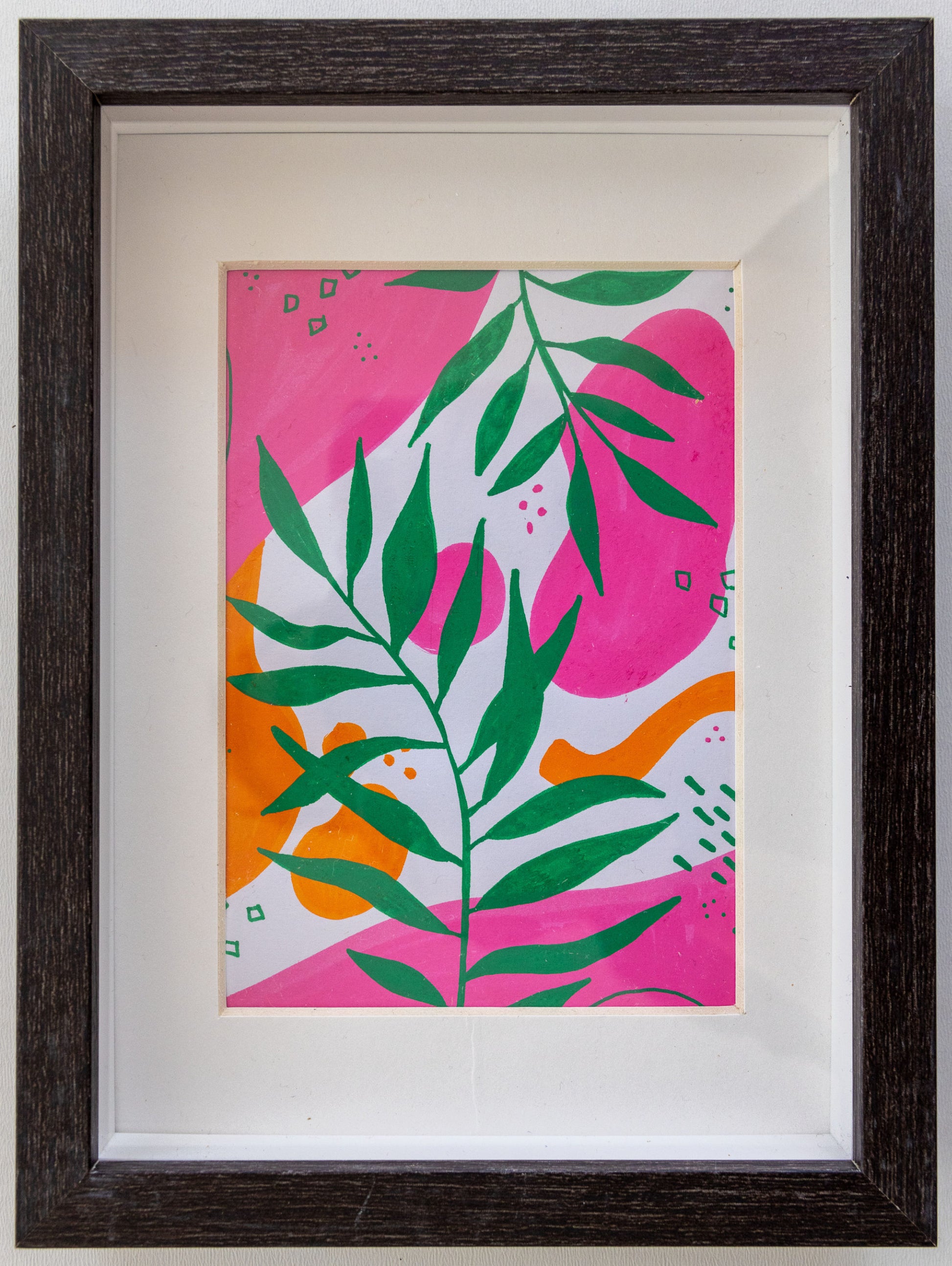 Set of 3 Original Abstract Paintings, Framed - Tania Bisaz