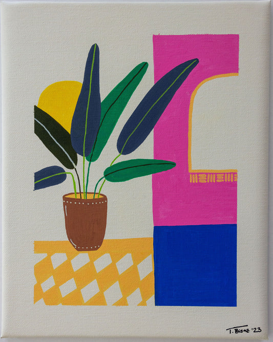 Original Abstract Painting, 24 x 30 cm - Tania Bisaz