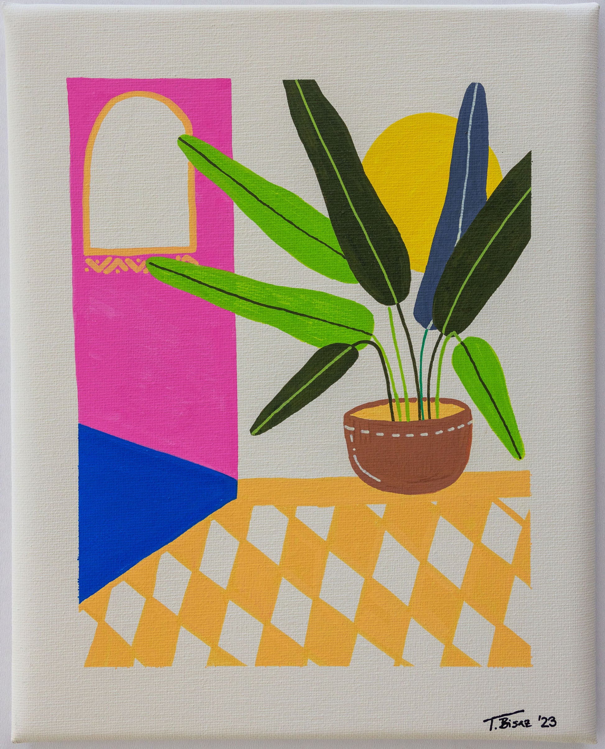 Original Abstract Painting, 24 x 30 cm - Tania Bisaz