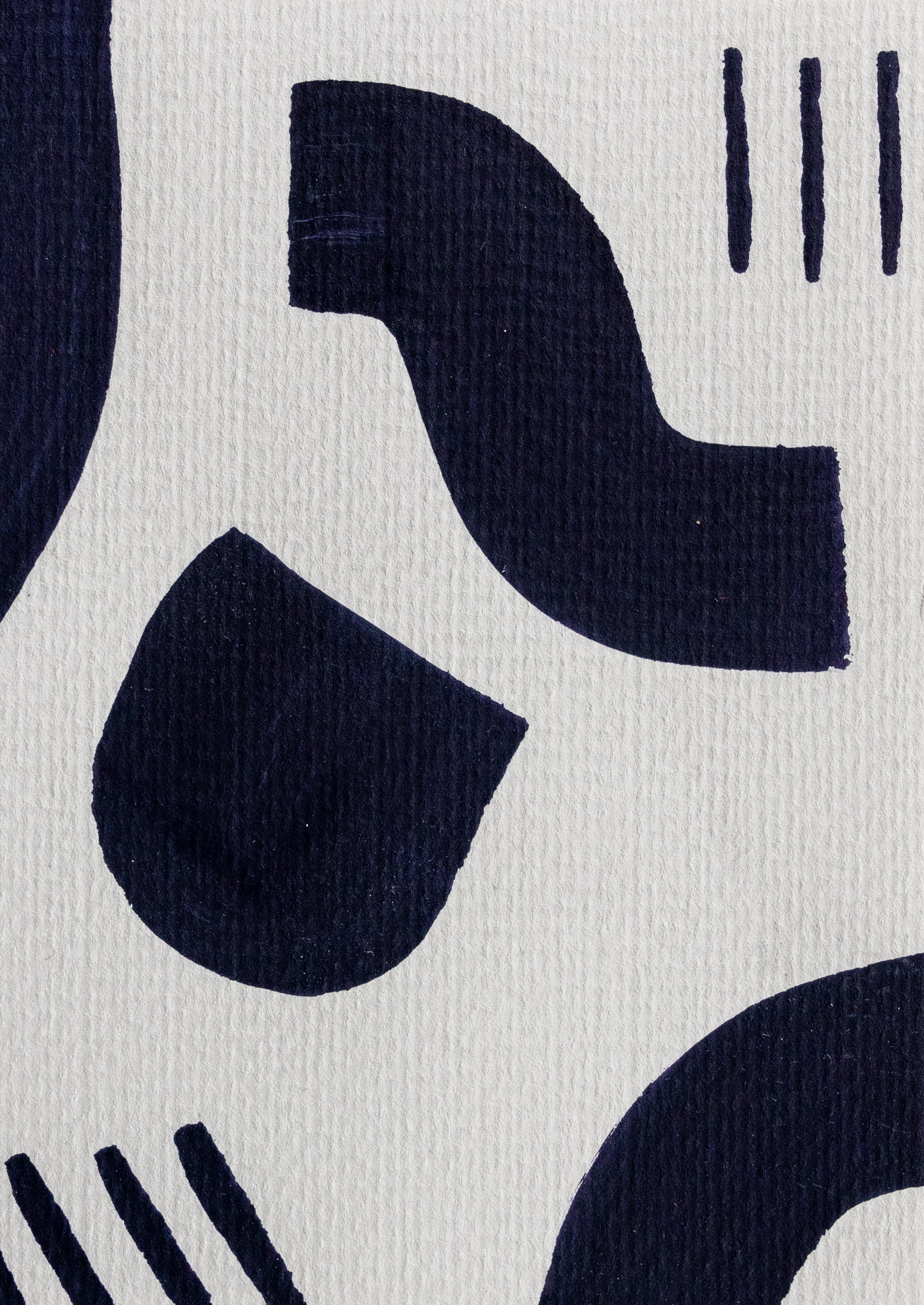 Set of 2 Original Abstract Paintings, with Passepartout - Tania Bisaz