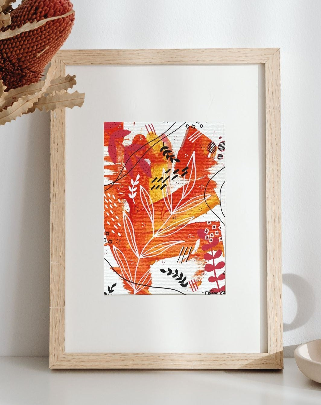 Original Abstract Painting, A5 - Tania Bisaz