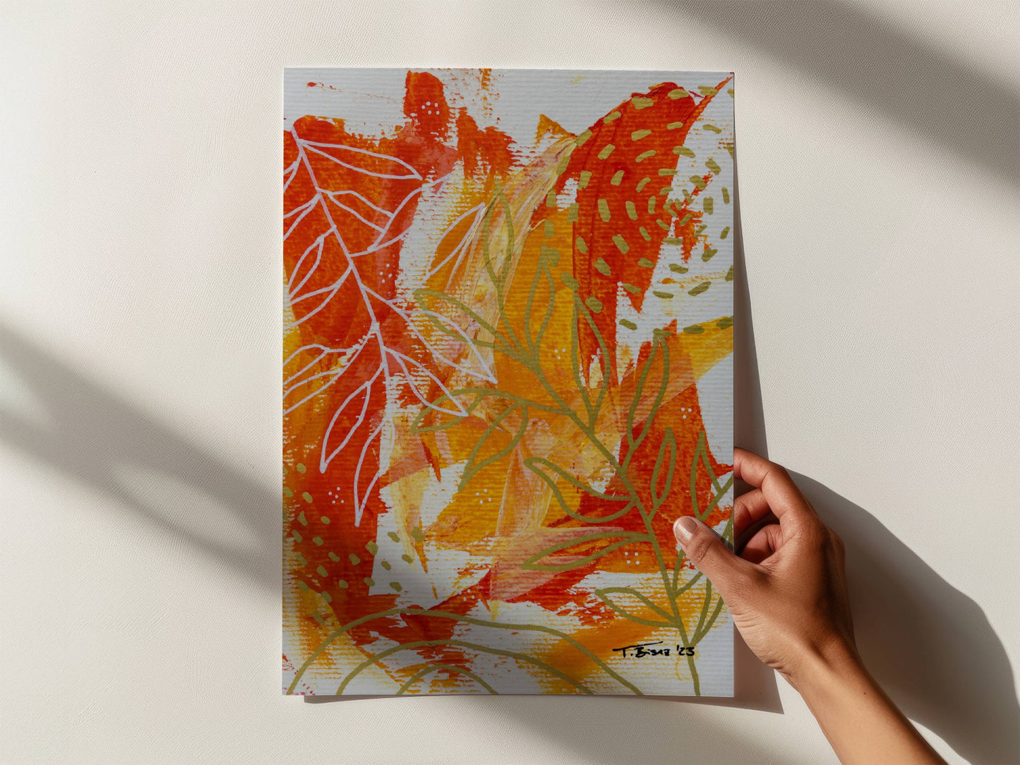 Abstract Botanical Poster Print - Tania Bisaz