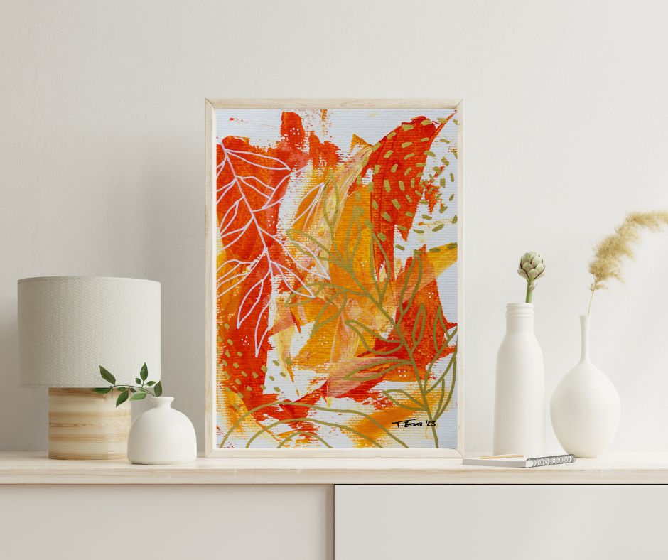 Abstract Botanical Poster Print - Tania Bisaz
