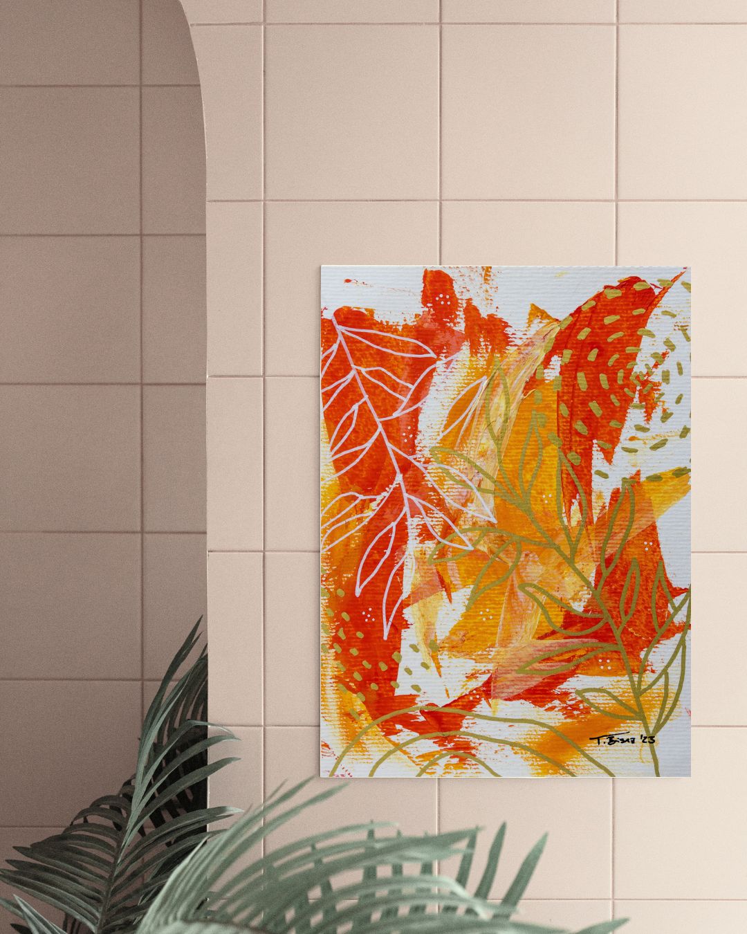 Abstract Botanical Poster Print - Tania Bisaz