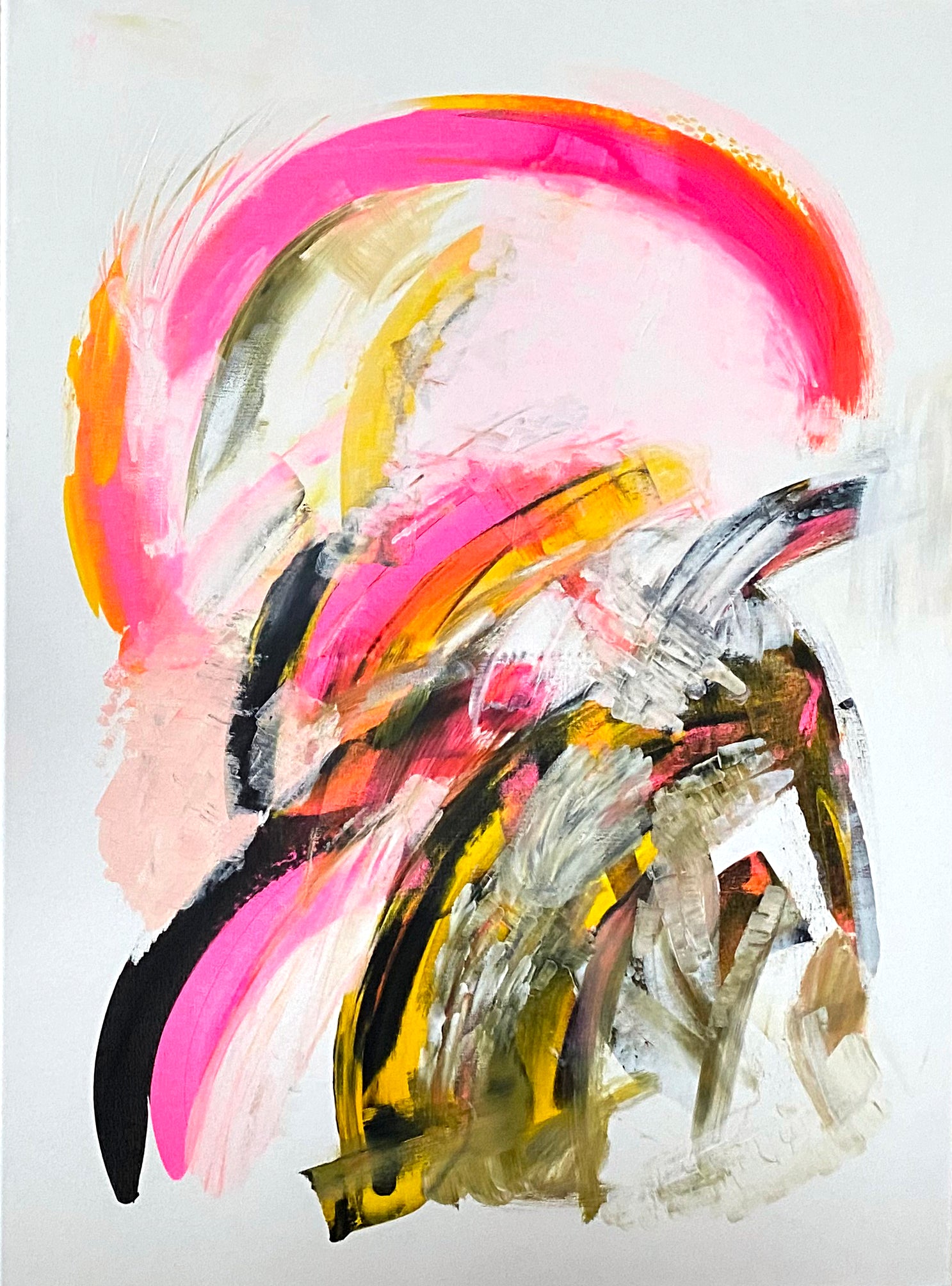 Original Abstract Painting, 60 x 80 cm - Tania Bisaz