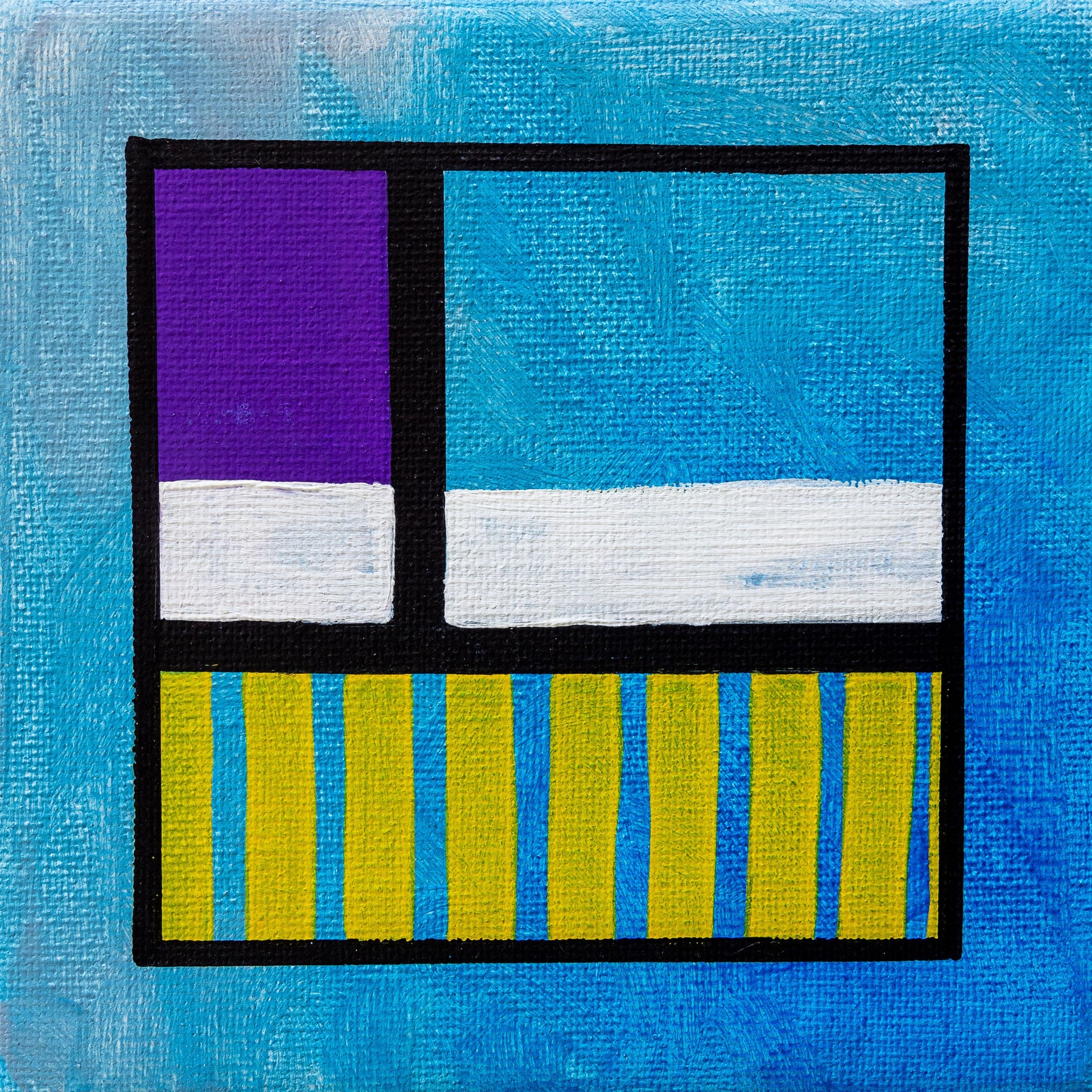 Original Abstract Painting, 15 x 15 cm - Tania Bisaz