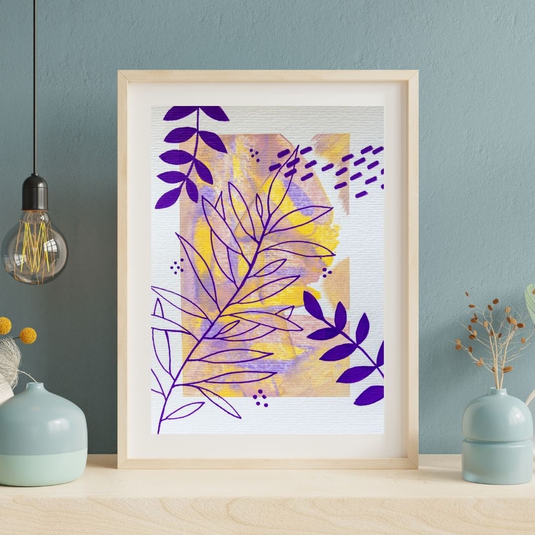 Original Abstract Painting, A5 - Tania Bisaz