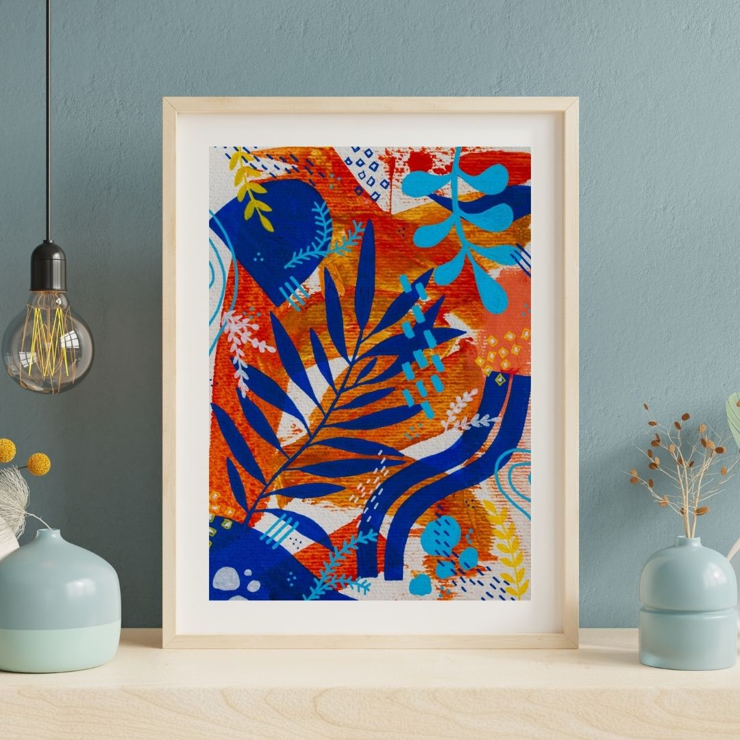 Original Abstract Painting, A5 - Tania Bisaz