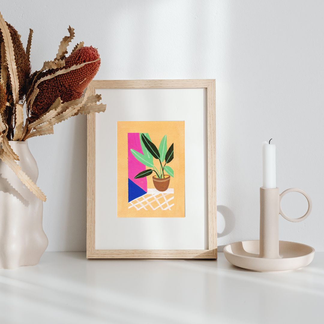 Original Abstract Painting, A6 - Tania Bisaz