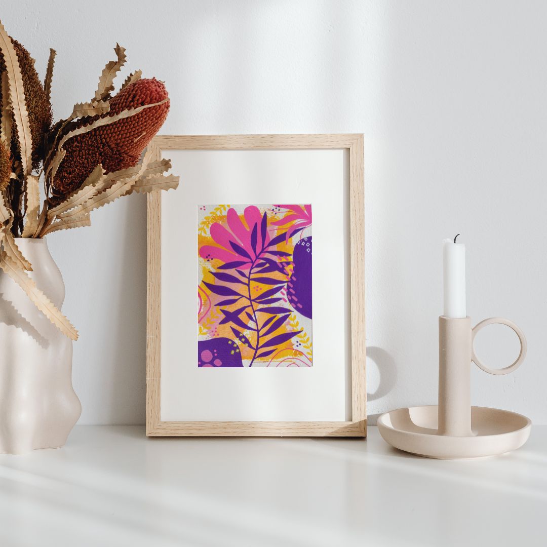 Original Abstract Painting, A6 - Tania Bisaz