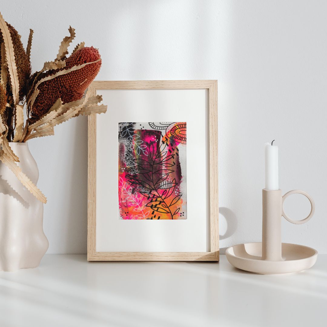 Original Abstract Painting, A6 - Tania Bisaz