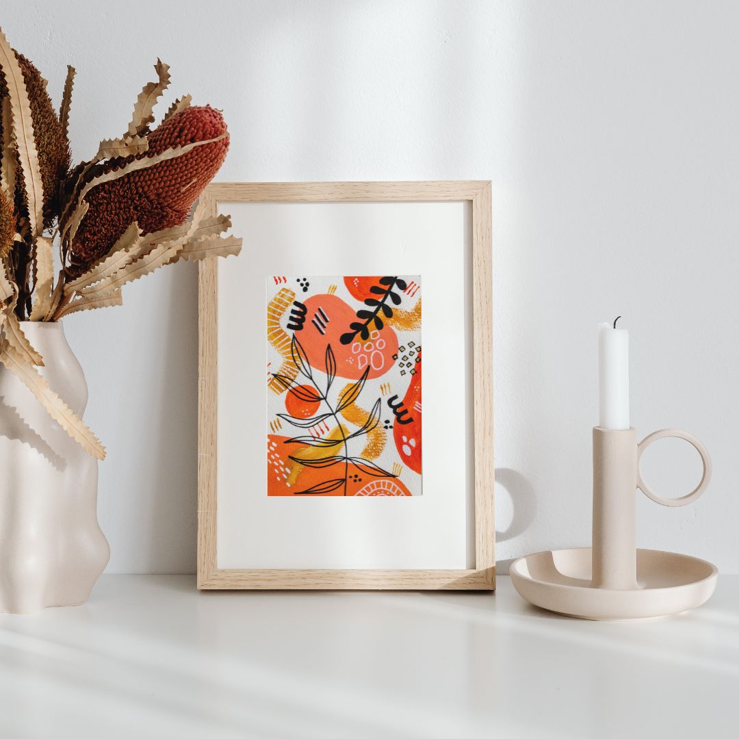 Original Abstract Painting, A6 - Tania Bisaz