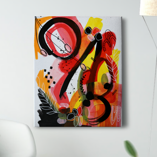 Original Abstract Painting, 30 x 40 cm - Tania Bisaz