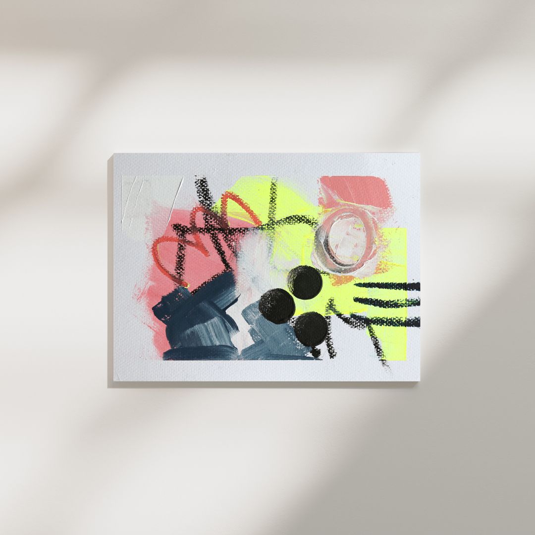 Signals – Series of A5 Original Paintings (Mixed Media on Paper)