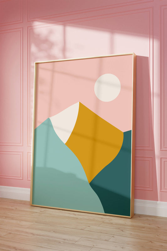 Lake Como Digital Art Poster Print - Tania Bisaz