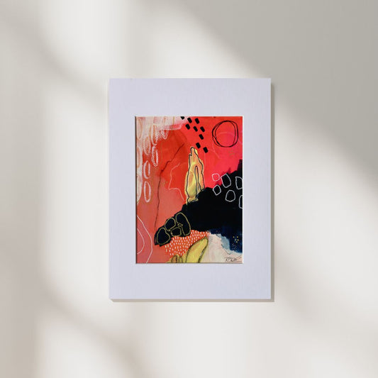 Into the Ember – Original Mixed Media Painting (A5)