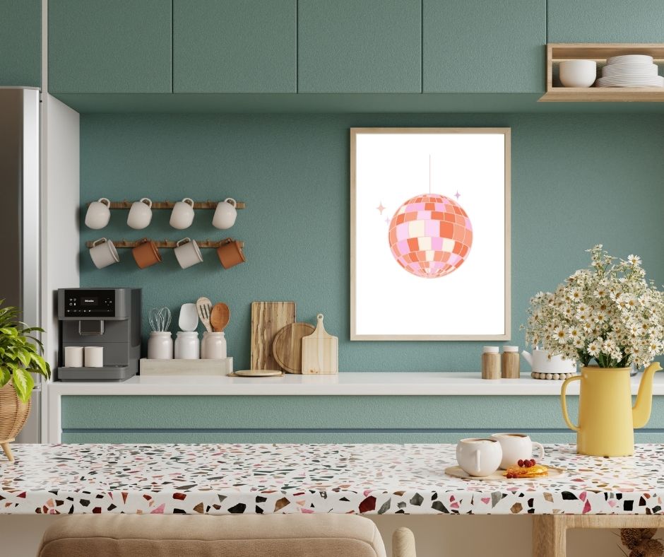 Disco Girl Digital Art Poster Print - Tania Bisaz