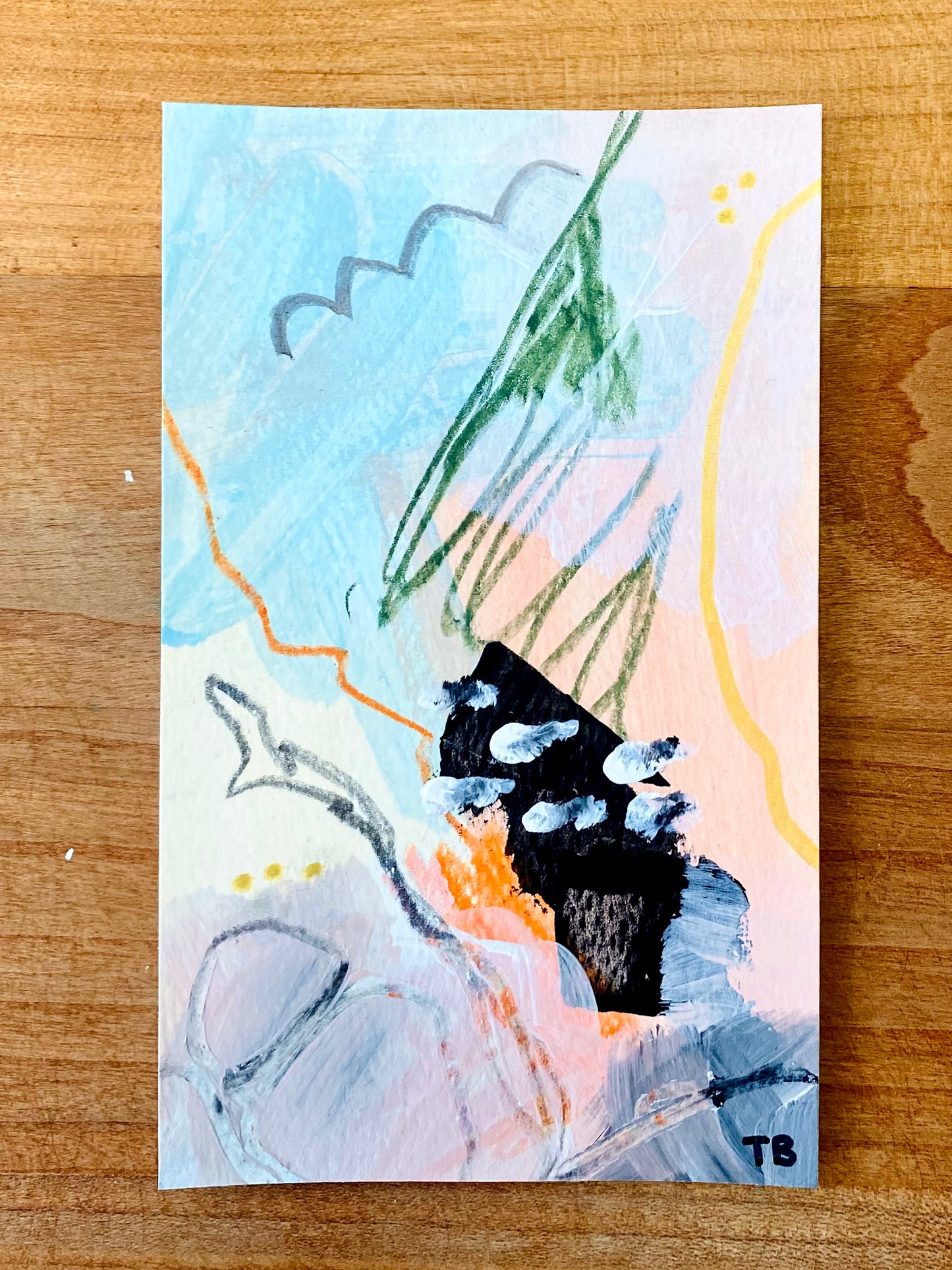 Mini Originals – Set of 3 Hand-Painted Greeting Cards - Tania Bisaz