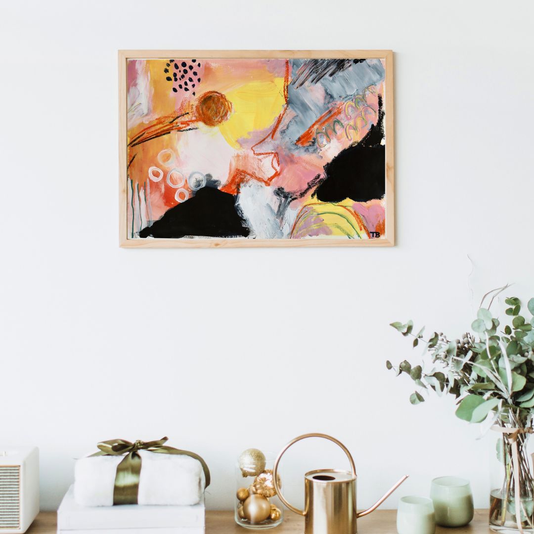 Soft Collision – A4 Original Painting