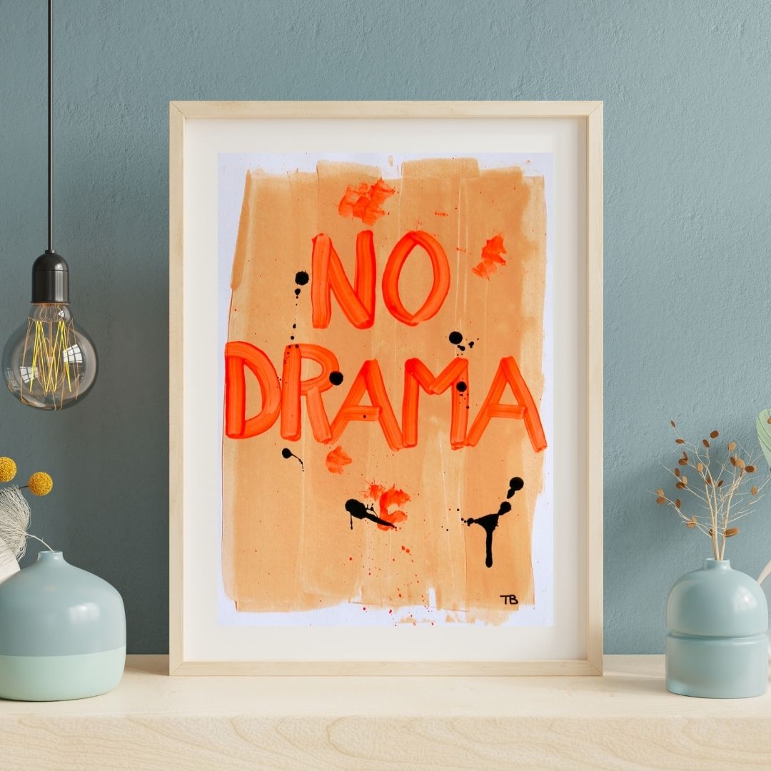 No Drama – A4 Original Painting
