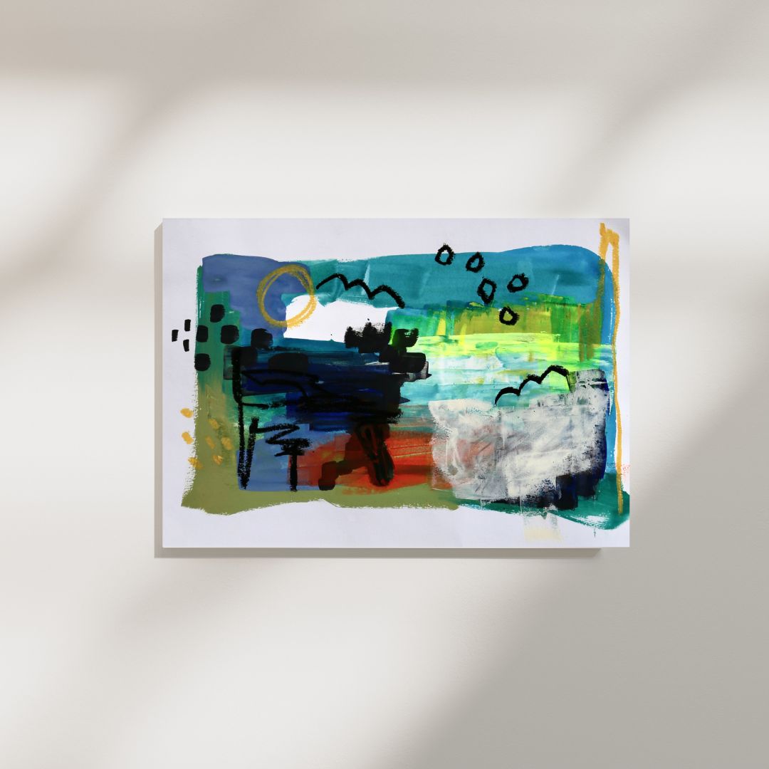 Blue Horizon – A4 Original Painting