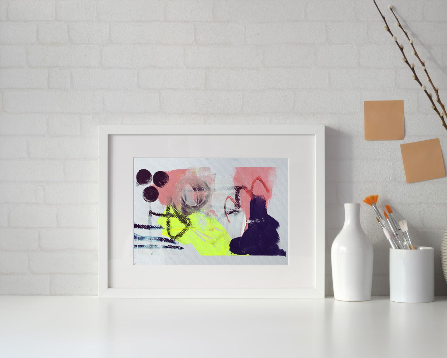 Signals – Series of A5 Original Paintings (Mixed Media on Paper)