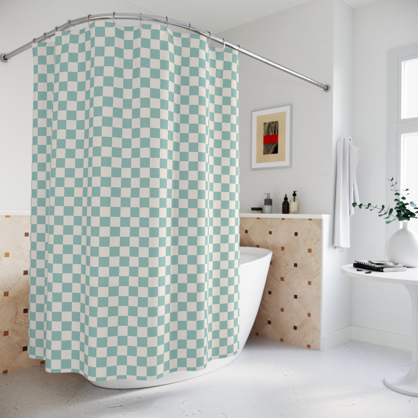 Checkerboard Shower Curtain