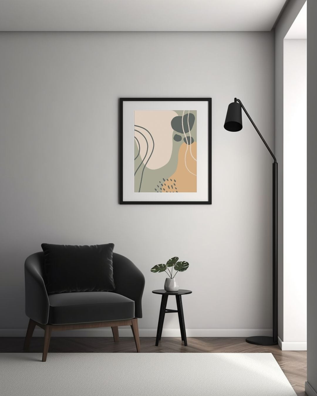 Abstract Shapes, Digital Art Print