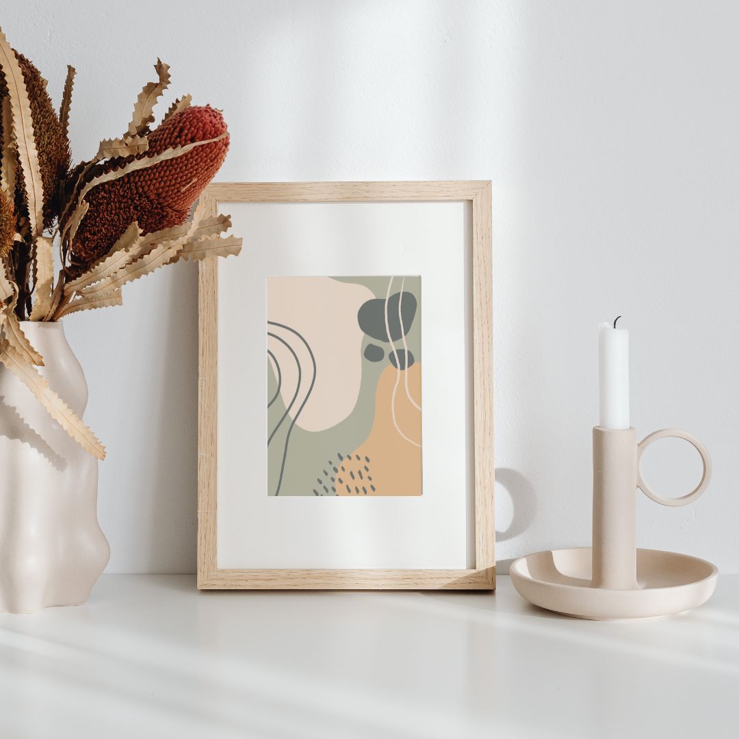 Abstract Shapes, Digital Art Print