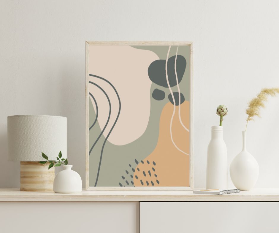 Abstract Shapes, Digital Art Print