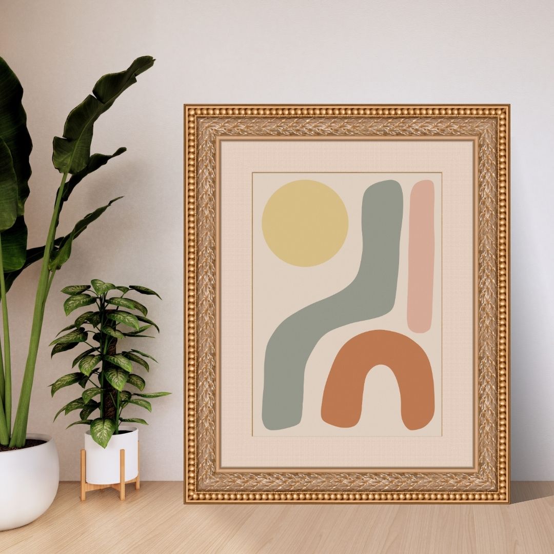 Abstract Bold Shapes, Digital Art Print - Tania Bisaz