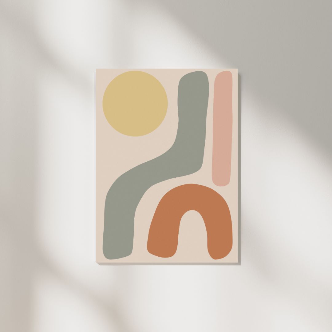 Abstract Bold Shapes, Digital Art Print - Tania Bisaz