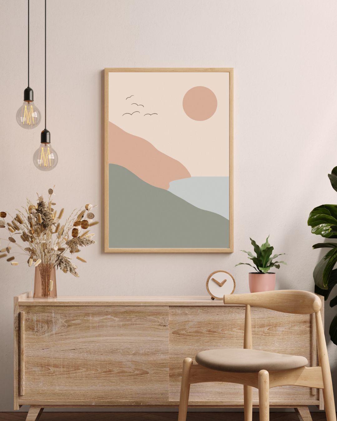 The Birds And The Sea, Digital Art Print - Tania Bisaz