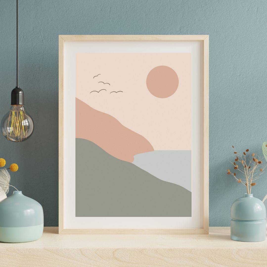 The Birds And The Sea, Digital Art Print - Tania Bisaz