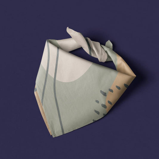 Abstract Shapes – Cotton Silk Bandana - Tania Bisaz