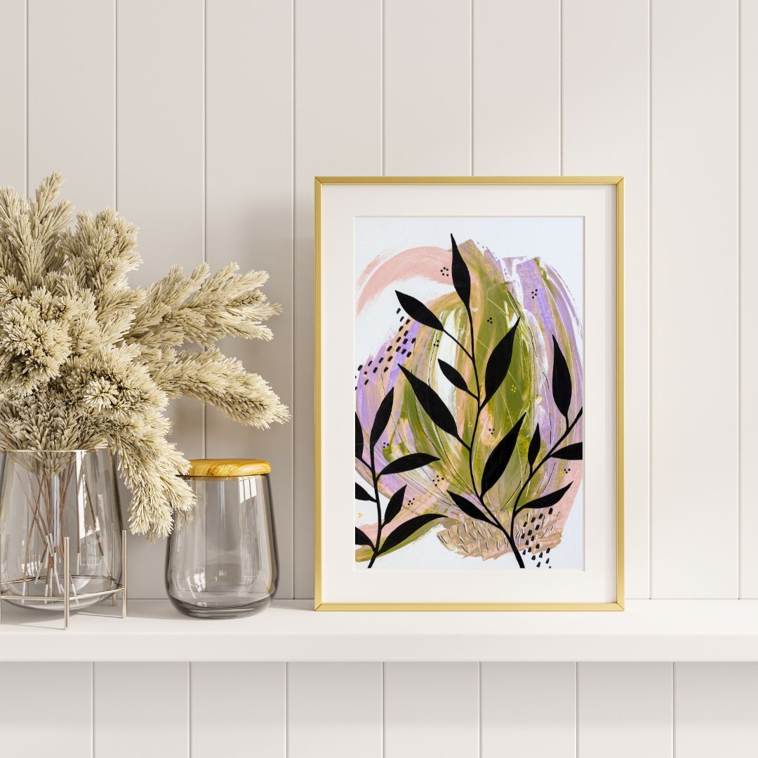 ABSTRACT BOTANICAL POSTER PRINT