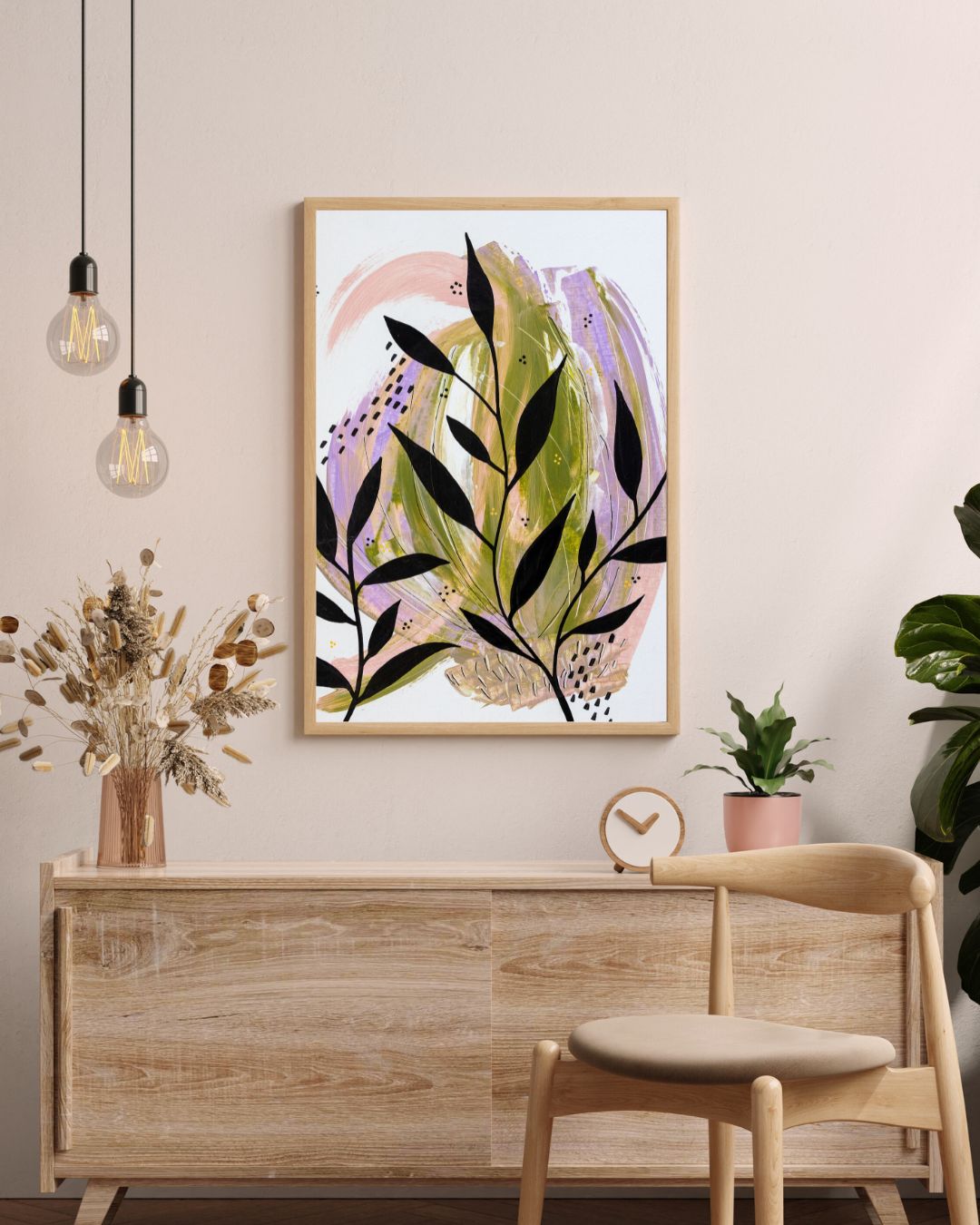 ABSTRACT BOTANICAL POSTER PRINT